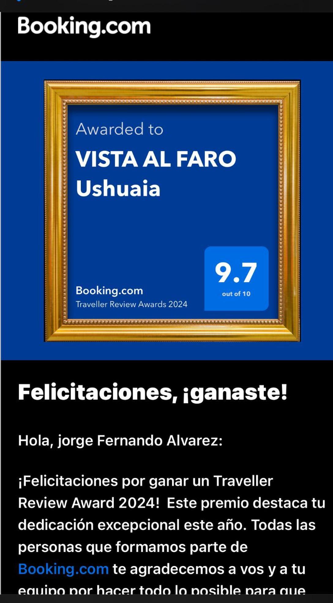 Vista Al Faro Ushuaia Leilighet Eksteriør bilde